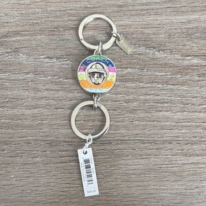 NWT Coach Colorful Ring Keychain